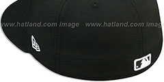 Rockies TEAM-BASIC 2 Black-White Fitted Hat by New Era - 3rd View