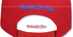 Russia WORLD CUP HOCKEY SNAPBACK Red Hat by Mitchell and Ness - 3rd View