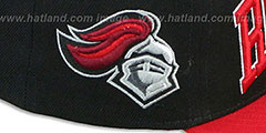 Rutgers LACROSSE SUPER-ARCH SNAPBACK Black-Red Hat by Zephyr - 3rd View