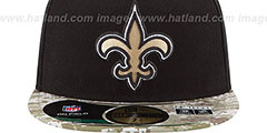 Saints 2014 SALUTE-TO-SERVICE Black-Desert Fitted Hat by New Era - 3rd View