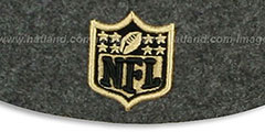 Saints 2T NFL MELTON-BASIC Grey-Gold Fitted Hat by New Era - 3rd View