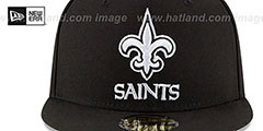 Saints NFL TEAM-BASIC Black-White Fitted Hat by New Era - 3rd View