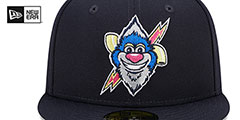 RailRiders MILB MARVEL DEFENDERS Navy Fitted Hat by New Era - 3rd View