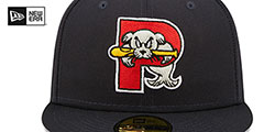 Sea Dogs MILB ONFIELD HOME Navy Fitted Hat by New Era - 3rd View