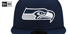 Seahawks 1998 PRO BOWL SIDE-PATCH Royal Fitted Hat by New Era - 3rd View