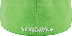 Seahawks 2014 NFL ALT DRAFT FLEX Lime Hat by New Era - 3rd View