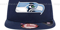 Seahawks 2015 NFL DRAFT SNAPBACK Navy Hat by New Era - 3rd View