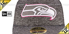 Seahawks 2016 LOW-CROWN BCA Grey Fitted Hat by New Era - 3rd View