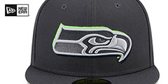 Seahawks 2024 ONSTAGE NFL DRAFT Grey Fitted Hat by New Era - 3rd View