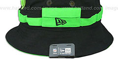 Seahawks ADVENTURE Black Bucket Hat by New Era - 3rd View