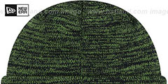 Seahawks BEVEL Navy-Lime Knit Beanie Hat by New Era - 3rd View