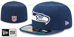 Seahawks NFL SUPER BOWL XLIX ONFIELD Navy Fitted Hat by New Era - 3rd View