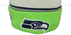 Seahawks WINTER TRADITION Knit Beanie Hat by New Era - 3rd View