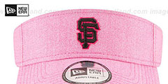 SF Giants 2018 MOTHERS DAY VISOR Heather Pink by New Era - 3rd View