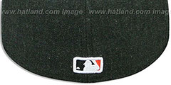 SF Giants 2T-HEATHER ACTION Charcoal-Orange Fitted Hat by New Era - 3rd View