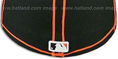 SF Giants TACHS Black-Orange Fitted Hat by New Era - 3rd View