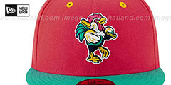 Shorebirds COPA Red-Aqua Fitted Hat by New Era - 3rd View