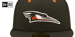 Shorebirds MILB ONFIELD HOME Black Fitted Hat by New Era - 3rd View