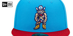 Sod Poodles MILB MARVEL DEFENDERS Blue-Red Fitted Hat by New Era - 3rd View