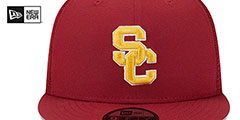 Southern Cal TEAM-BASIC TRUCKER SNAPBACK Burgundy Hat by New Era - 3rd View