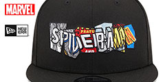 Spiderman WORDMARK SNAPBACK Black Adjustable Hat by New Era - 3rd View