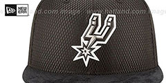 Spurs 2017 ONCOURT DRAFT Black Fitted Hat by New Era - 3rd View