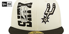 Spurs 2022 NBA DOUBLE WHAMMY DRAFT Fitted Hat by New Era - 3rd View