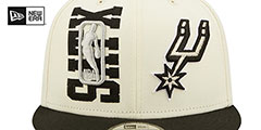 Spurs 2022 NBA DOUBLE WHAMMY DRAFT SNAPBACK Hat by New Era - 3rd View