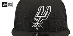 Spurs 2023 NBA DRAFT SNAPBACK Black Hat by New Era - 3rd View