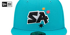 Spurs 22-23 ALTERNATE CITY-EDITION Fitted Hat by New Era - 3rd View