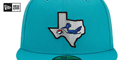 Spurs DIAMOND 75 CITY-SERIES ALTERNATE Teal Fitted Hat by New Era - 3rd View