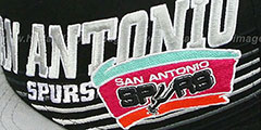 Spurs HW STILL ANGLIN SNAPBACK Black-Grey Hat by New Era - 3rd View