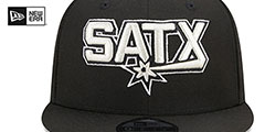 Spurs STATEMENT SNAPBACK Black Hat by New Era - 3rd View