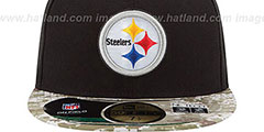 Steelers 2014 SALUTE-TO-SERVICE Black-Desert Fitted Hat by New Era - 3rd View