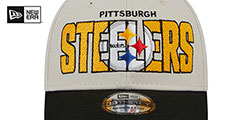 Steelers 2023 NFL DRAFT FLEX Stone-Black Hat by New Era - 3rd View