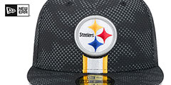 Steelers 2024 NFL SIDELINE Black Fitted Hat by New Era - 3rd View