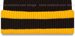 Steelers CHILLER FILLER BEANIE Black-Gold by New Era - 3rd View