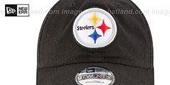 Steelers CORE-CLASSIC STRAPBACK Black Hat by New Era - 3rd View