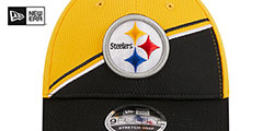 Steelers DASHMARK SIDELINE SNAPBACK Gold-Black Hat by New Era - 3rd View