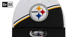 Steelers DASHMARK SIDELINE SNAPBACK White-Black Hat by New Era - 3rd View