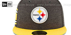 Steelers HOME ONFIELD STADIUM Black-Gold Fitted Hat by New Era - 3rd View