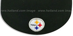 Steelers ILLUSION Black Fitted Hat by New Era - 3rd View