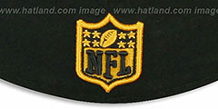 Steelers NFL JERSEY-BASIC Black-Gold Fitted Hat by New Era - 3rd View