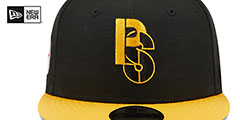 Steelers NFL LIGATURE SNAPBACK Black-Gold Hat by New Era - 3rd View