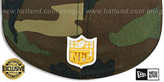 Steelers NFL TEAM-BASIC Army Camo Fitted Hat by New Era - 3rd View