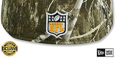 Steelers NFL TEAM-BASIC Realtree Camo Fitted Hat by New Era - 3rd View