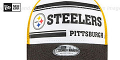 Steelers ONFIELD STADIUM 100 TRUCKER SNAPBACK Hat by New Era - 3rd View