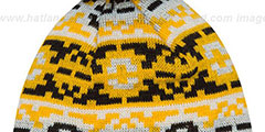 Steelers RETRO CHILL Knit Beanie Hat by New Era - 3rd View