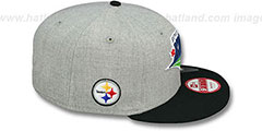 Steelers SUPER BOWL XLIII SNAPBACK Grey-Black Hat by New Era - 3rd View