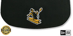 Steelers THROWBACK NFL SHIELD-BASIC Black-Gold Fitted Hat by New Era - 3rd View